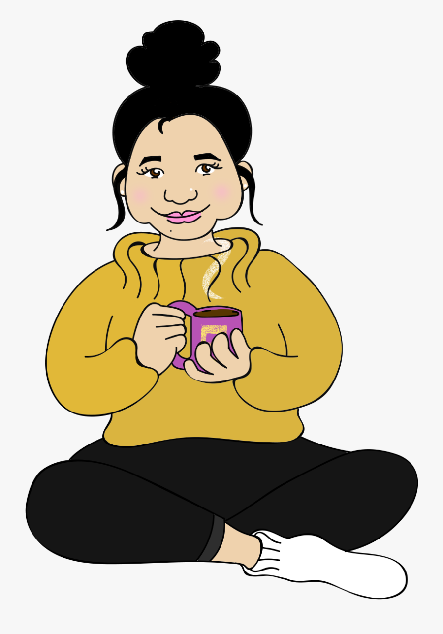 As An Artist She Prefers Working Traditionally Rather - Sitting, Transparent Clipart