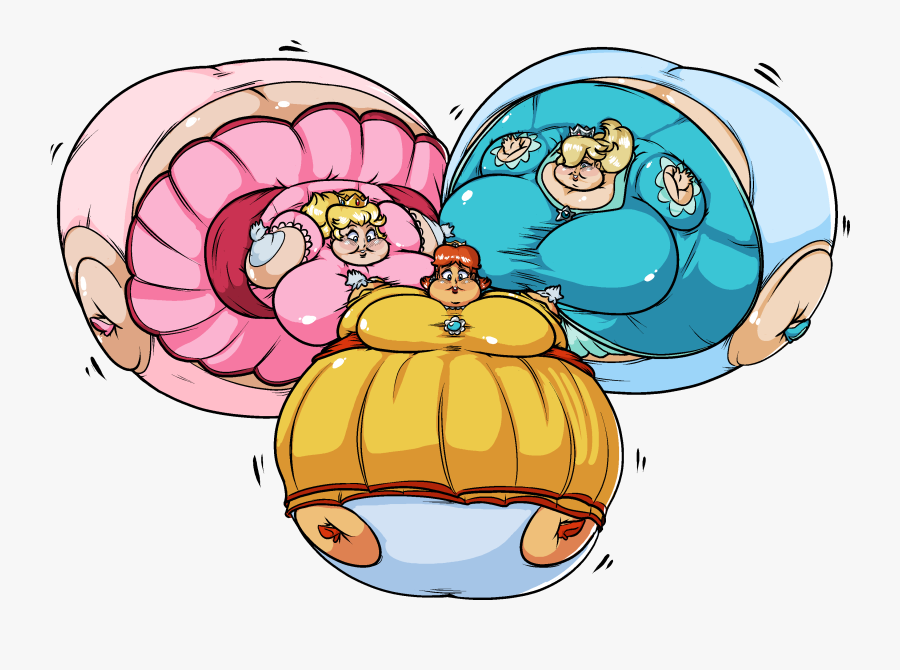 Princess Blimps - Peach And Daisy Inflation , Free Transparent Clipart - Cl...