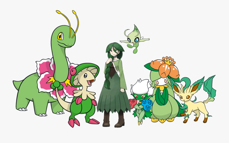 Pokémon Types Pokémon Trainer - Pokemon Meganium, Transparent Clipart