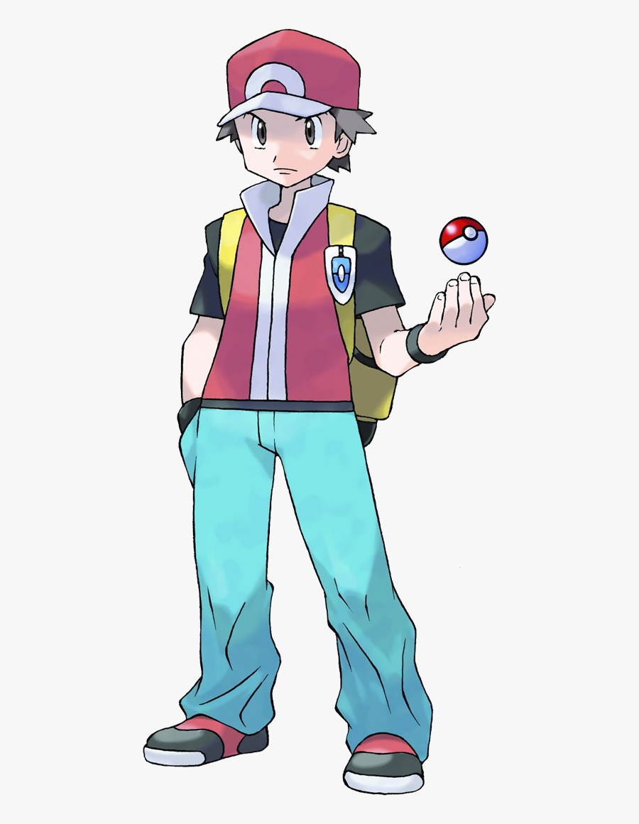 Pokemon Trainer Red Png - Red Pokemon Fire Red, Transparent Clipart