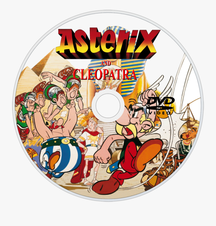 Asterix And Cleopatra Dvd Disc Image - Asterix A Obelix Mission Cleopatre 2002, Transparent Clipart