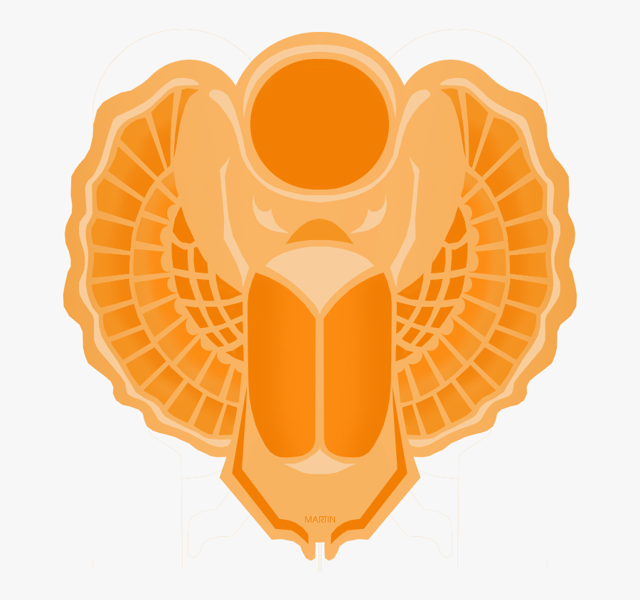 Orange Scarab - Illustration, Transparent Clipart