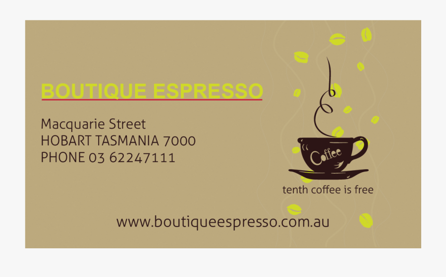 Clip Art Cafe Business Cards - Coffee Cup, Transparent Clipart