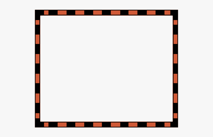 Com Border Orange Black - Paper, Transparent Clipart
