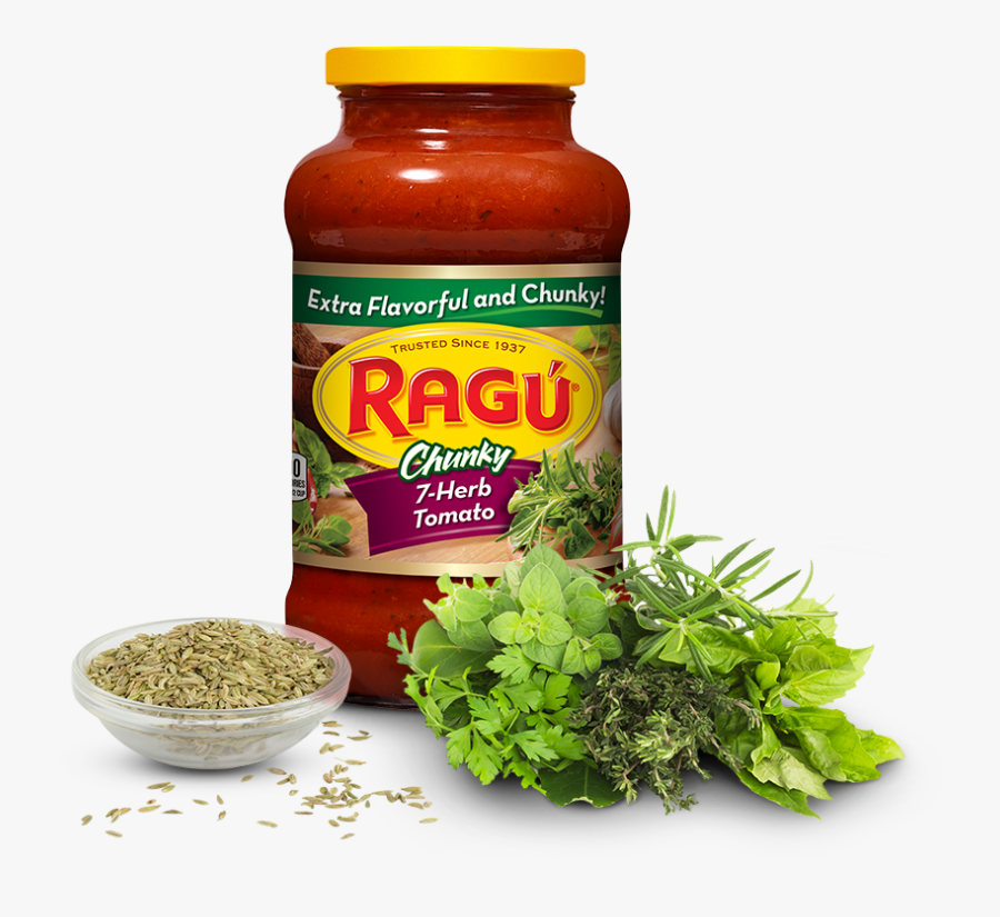 Clip Art Pasta Sauce Rag - Ragu 7 Herb Tomato, Transparent Clipart