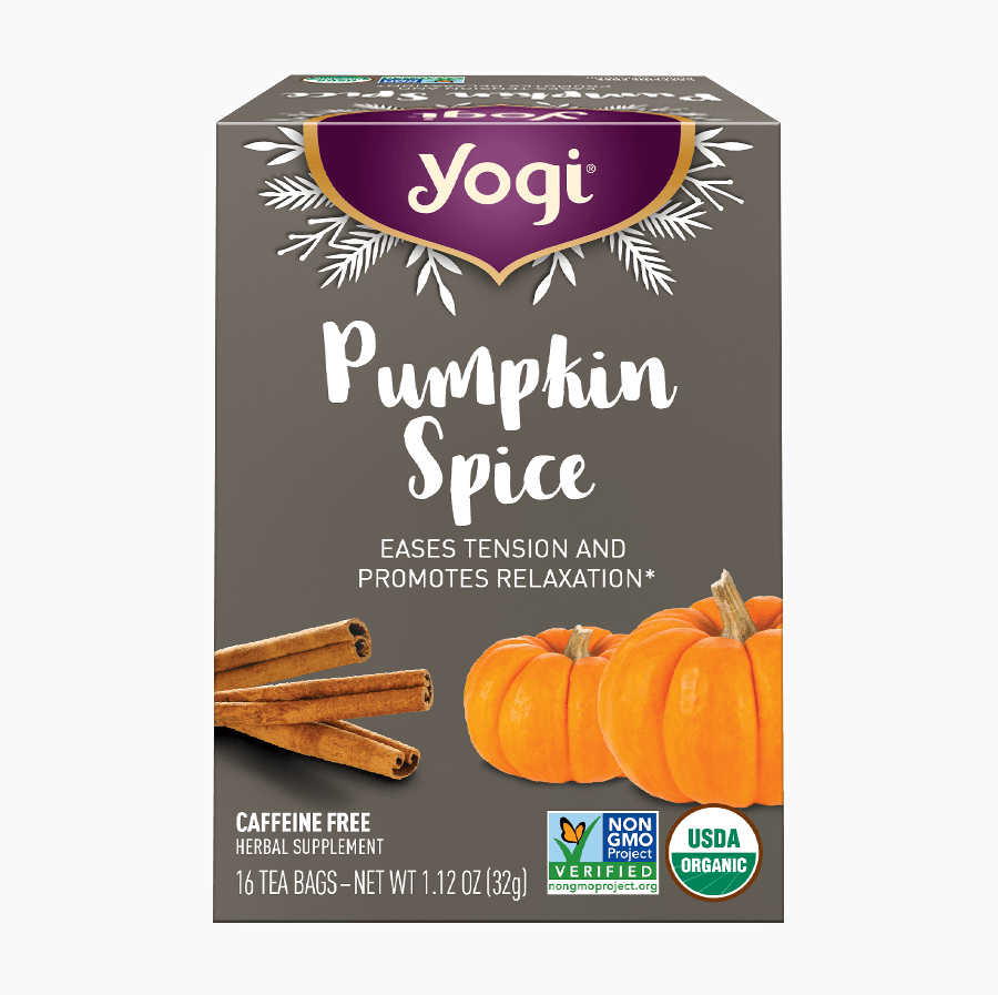 Yogi Pumpkin Spice Tea, Transparent Clipart