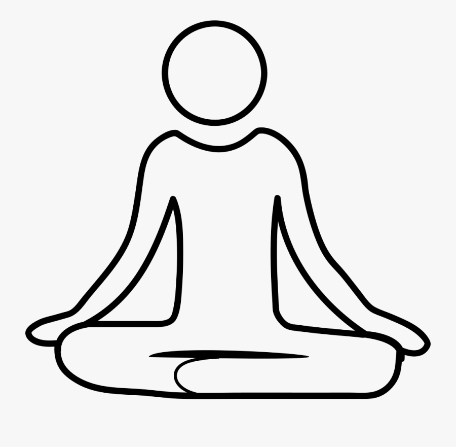 Meditation Yoga Posture - Meditation Svg, Transparent Clipart