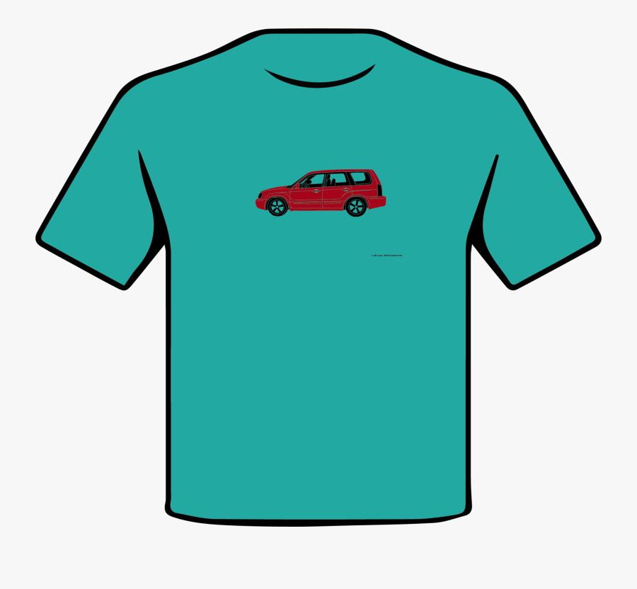 Subaru Forester Side View Multi Color T-shirt, Transparent Clipart