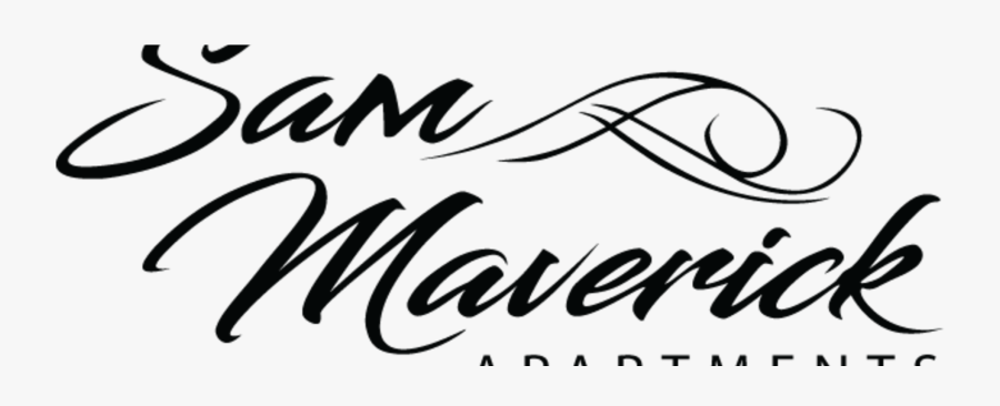 Sam Maverick Apartments - Calligraphy, Transparent Clipart