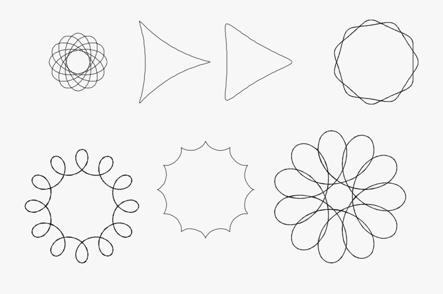 Spirographs - Drawing, Transparent Clipart