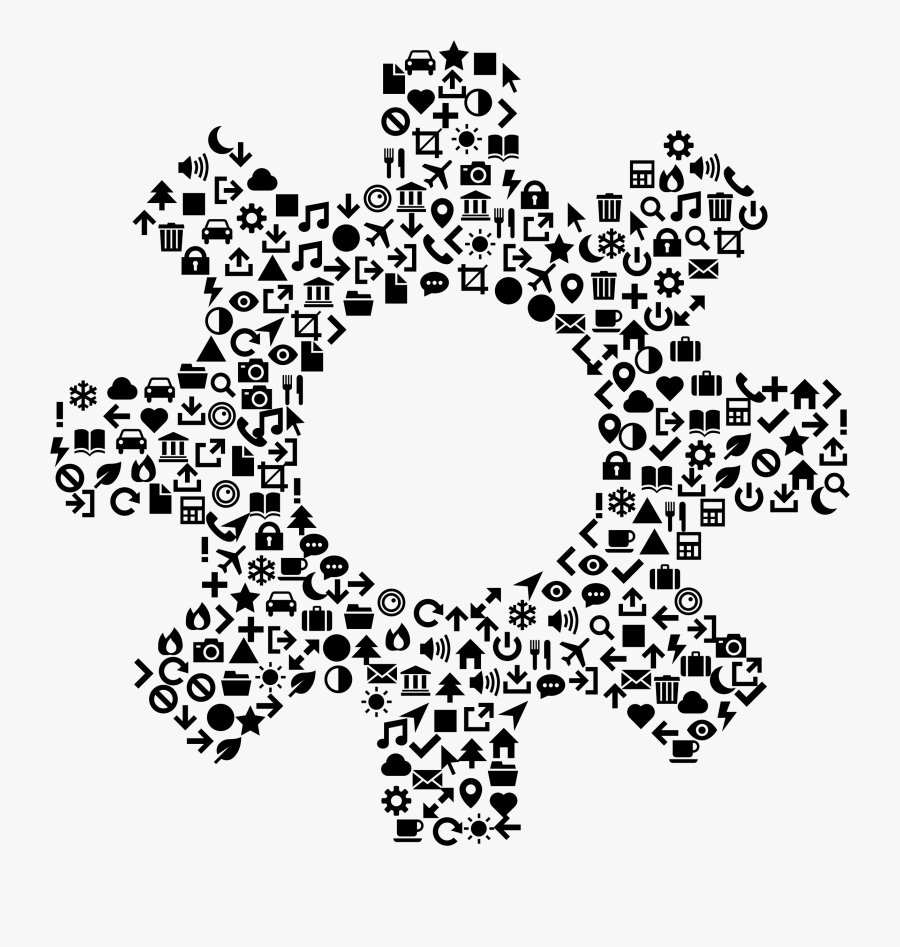 Icons Png Free And Downloads - Vector Art Gear Icon, Transparent Clipart
