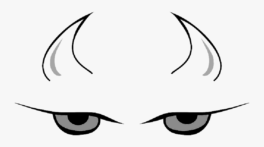 Transparent Devil Horn Clipart - Devil Horns And Eyes, Transparent Clipart
