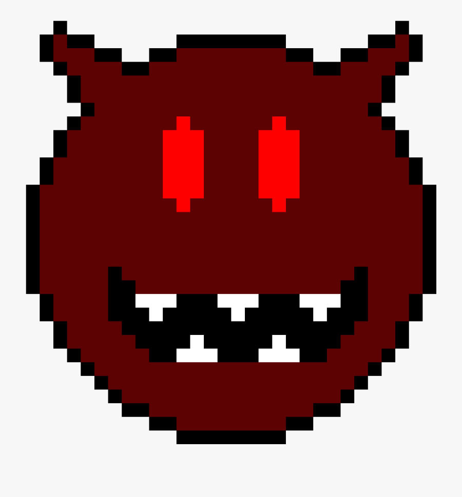 Smiling Devil Clipart , Png Download - Pixel Art Sword And Shield, Transparent Clipart
