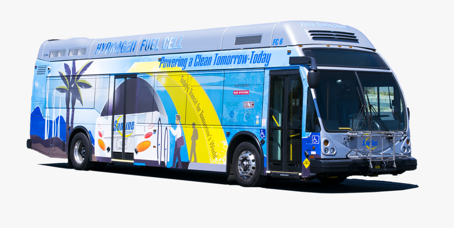 Transparent Old Bus Png - Sunline Transit Hydrogen Busses, Transparent Clipart