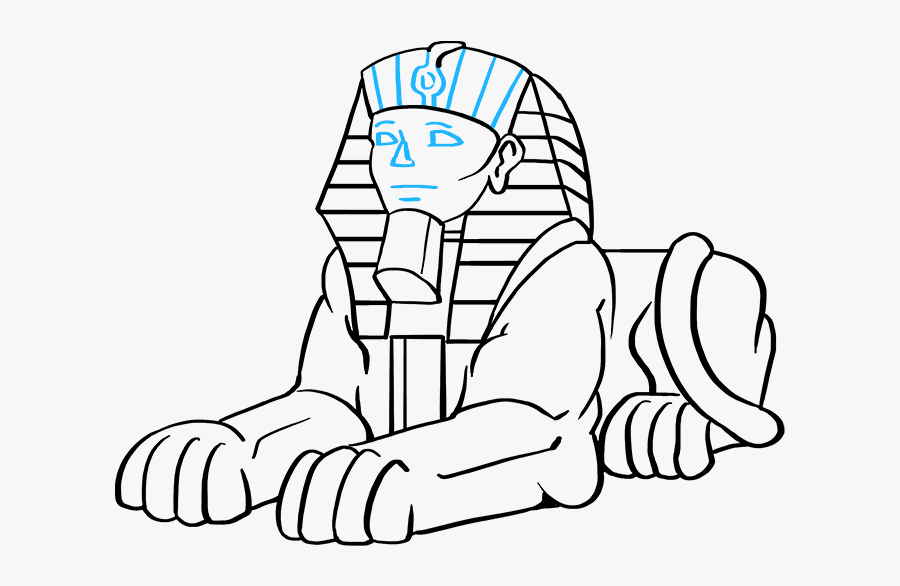 Svg Free Stock How To Draw The - Simple Sphinx Drawing, Transparent Clipart
