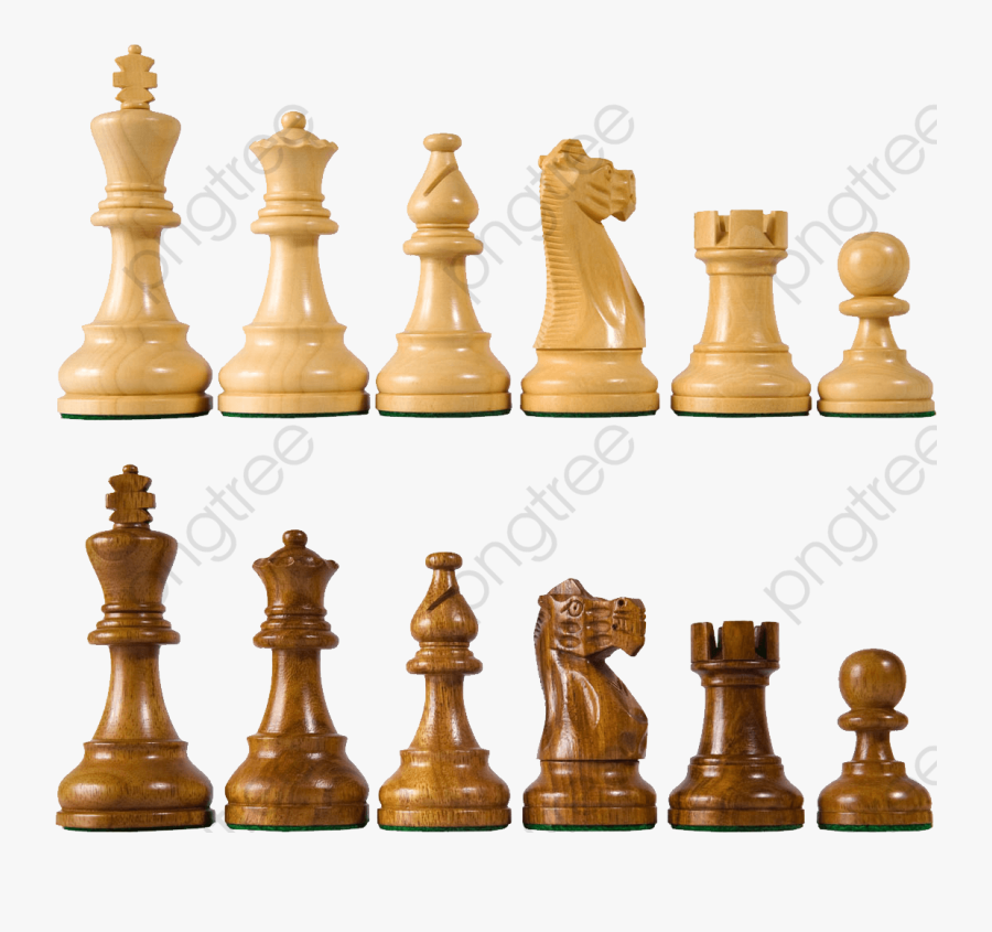 Chess Pieces Png - American Staunton Chess Pieces, Transparent Clipart