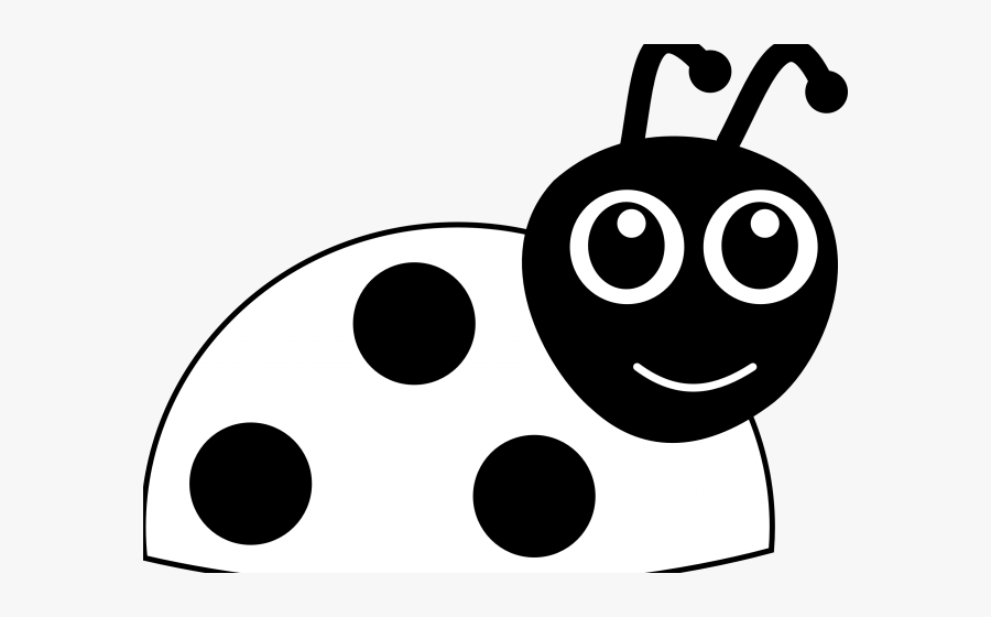 Cute Ladybug Clipart Black And White - Ladybug Black And White Clip Art, Transparent Clipart