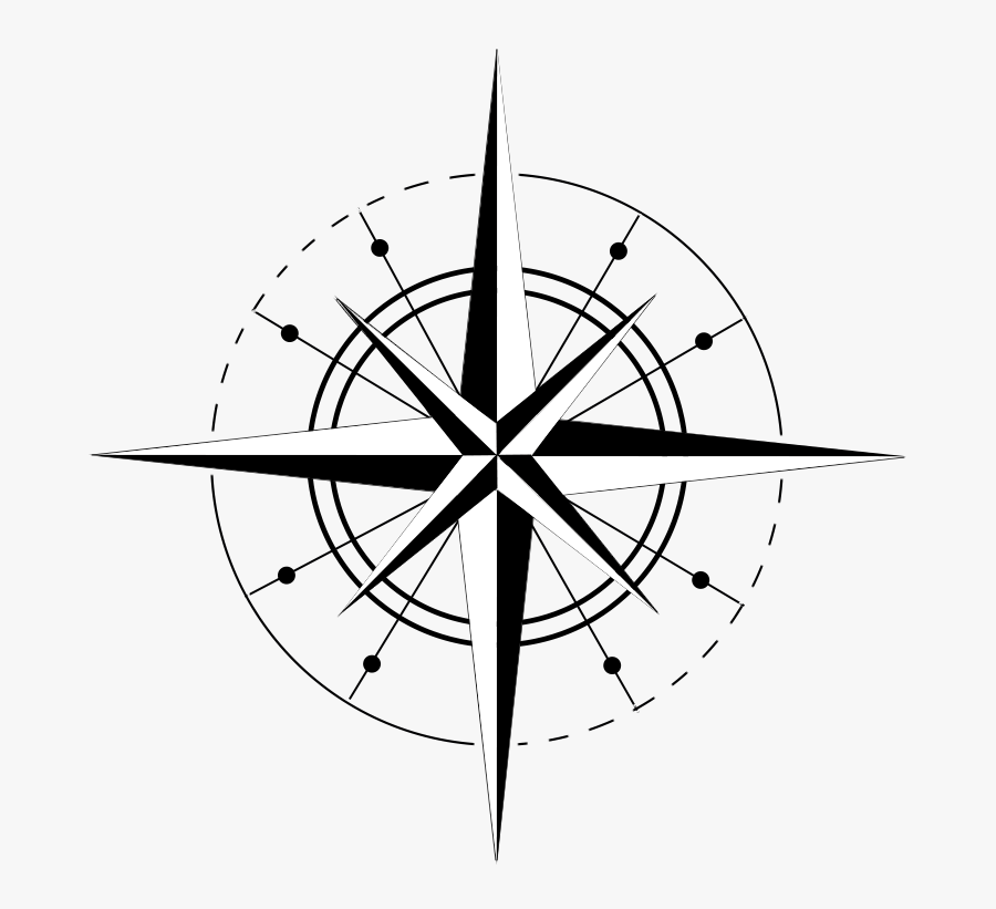 Transparent Drawing Compass Png - Kompas Tekening, Transparent Clipart