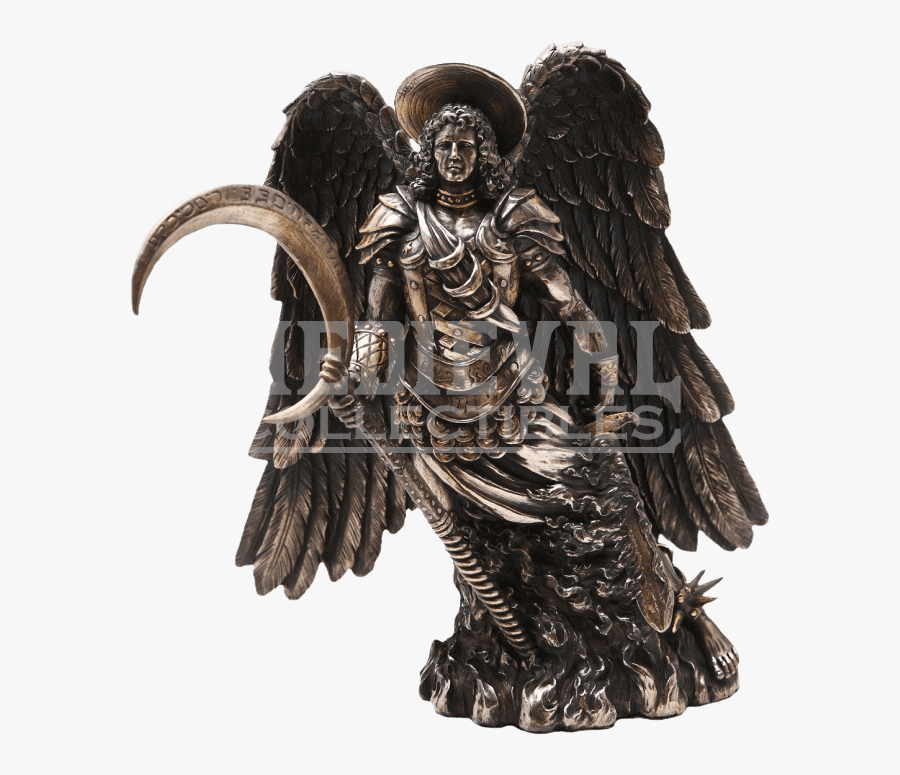 Clip Art Angel Gabriel Statue - Archangel Gabriel Warrior Statue, Transparent Clipart