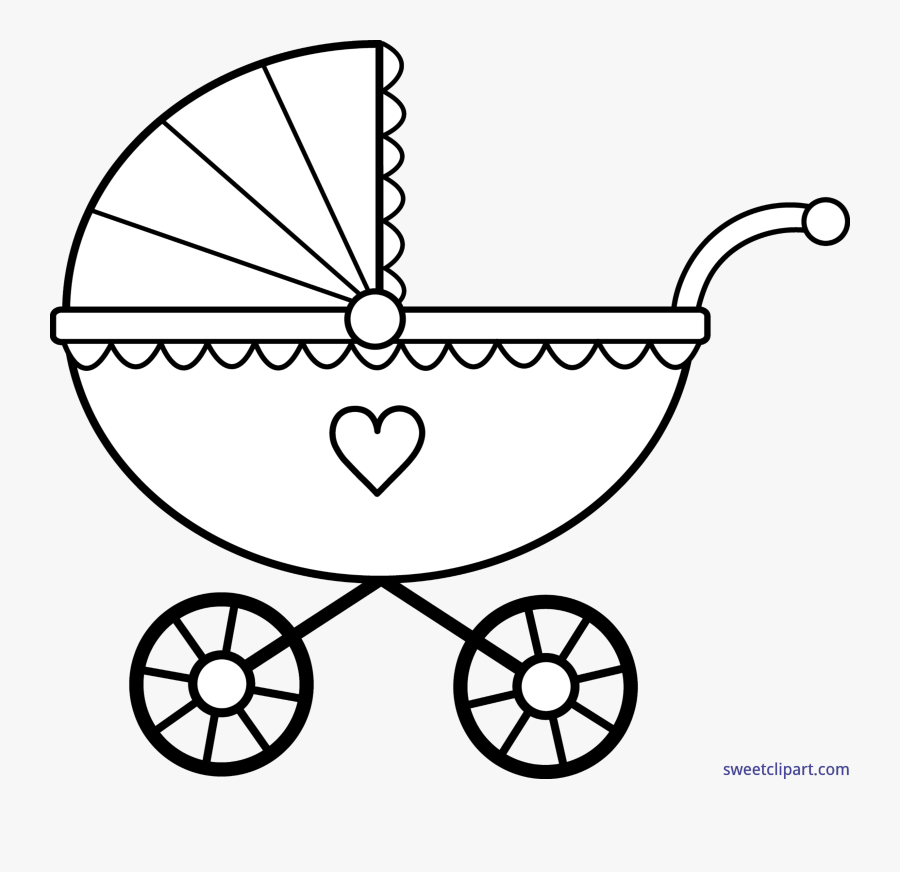 Pink Clipart Baby Carriage - Clip Art Baby Carriage, Transparent Clipart