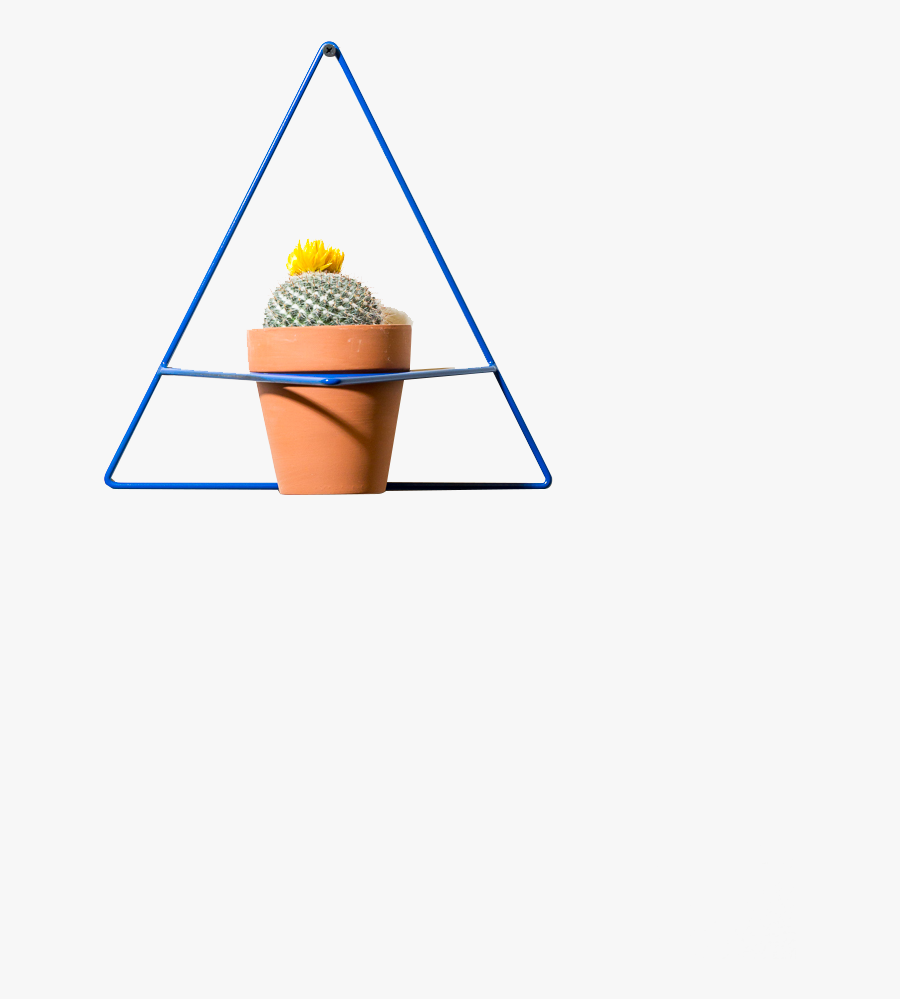 Triangle Wall Planter - Ice Cream, Transparent Clipart