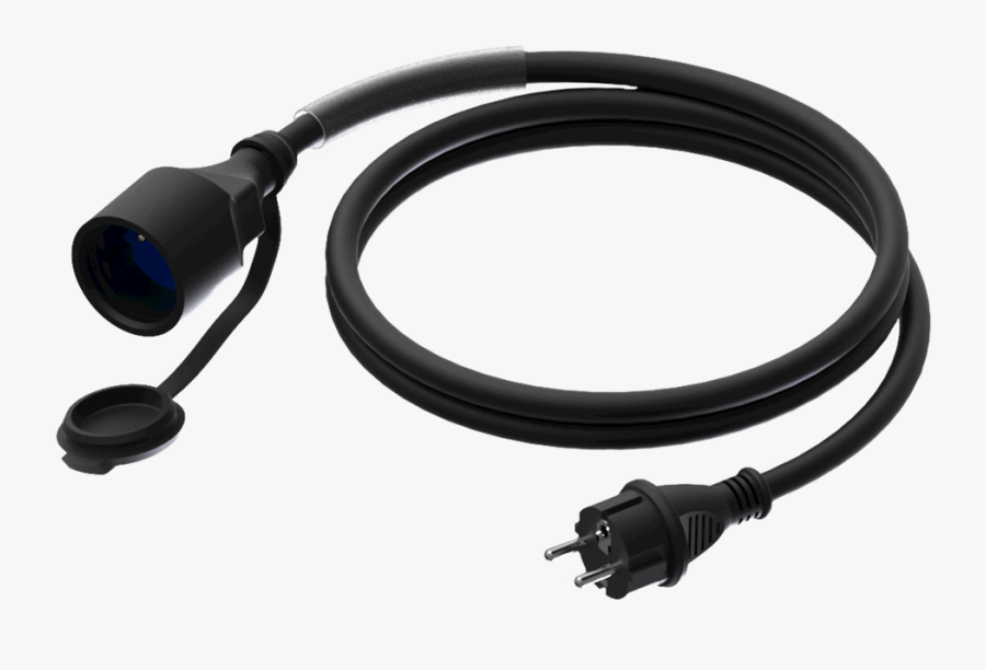 Cab F Power Cable Schuko Male Female Ⓒ - Extension Cord, Transparent Clipart