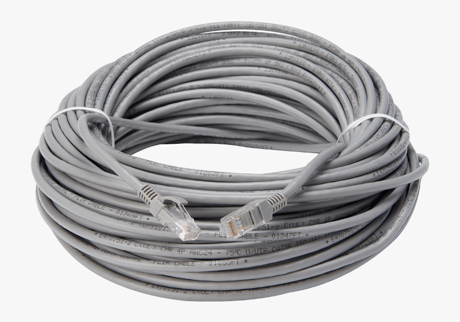 300 Foot Cat5e Extension Cables, Fire Resistant And - Category 5 Cable, Transparent Clipart
