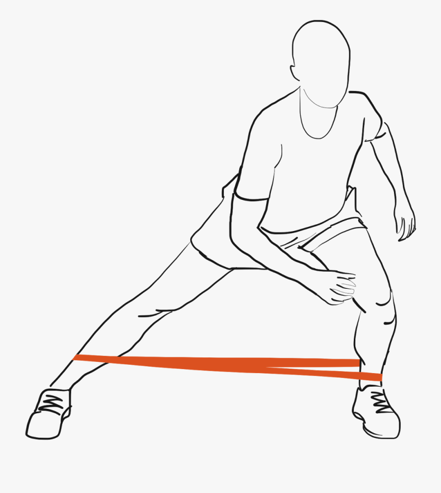 Resistance Mini Band Exercise - Sitting, Transparent Clipart
