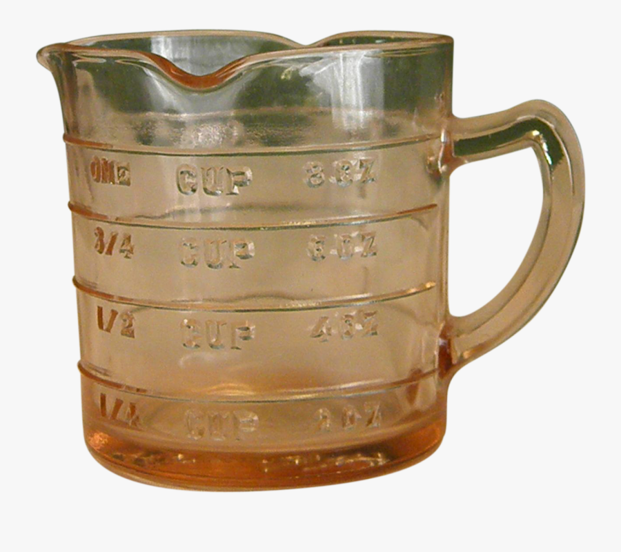Clip Art Depression Era Hazel Atlas - Depression Era Glass Measuring Cup, Transparent Clipart