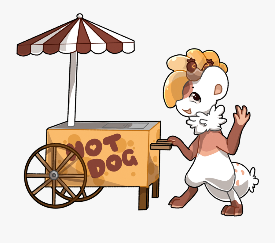 Hot Dog Cart Clip Art, Transparent Clipart