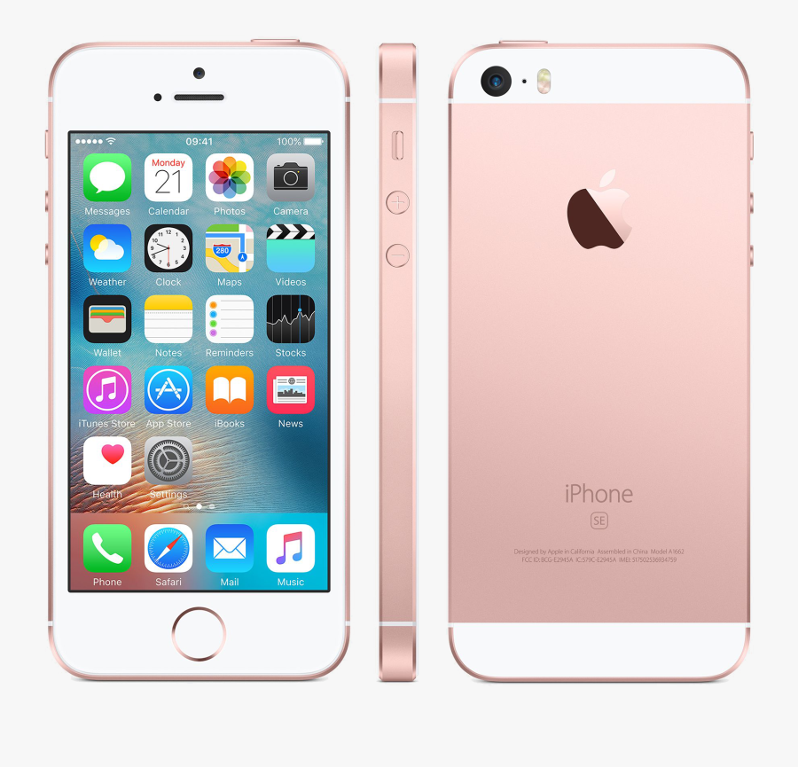 Iphone 5 Se Png - Iphone Se Front And Back, Transparent Clipart