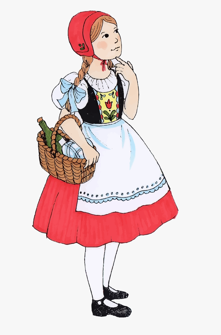 Children Famous Female Free Photo - Little Red Riding Hood Png, Transparent Clipart