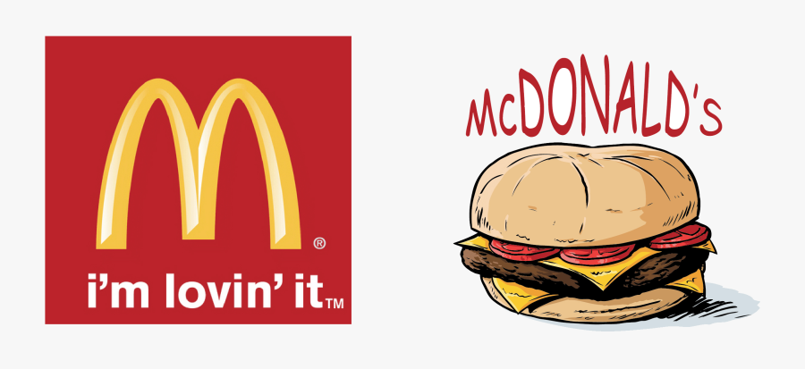 Mcdonalds Logo Clipart Free Transparent Images Png - Mcdonalds Hamburger With Logo, Transparent Clipart