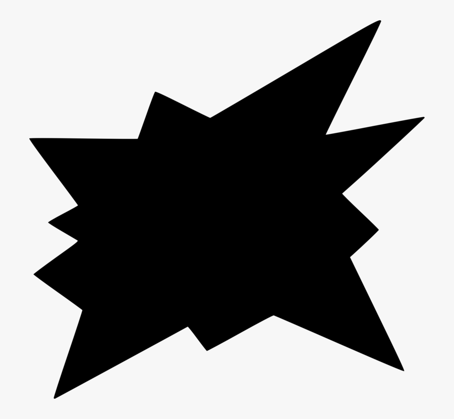Triangle,star,symmetry - Burst Black Png, Transparent Clipart