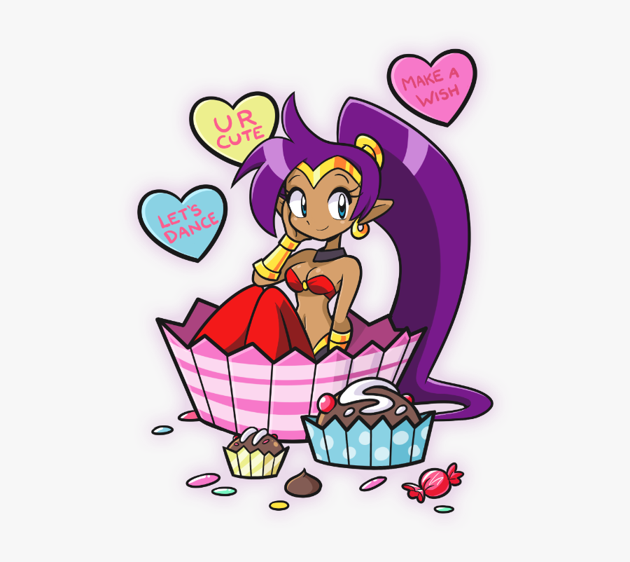 Shantae Valentines, Transparent Clipart