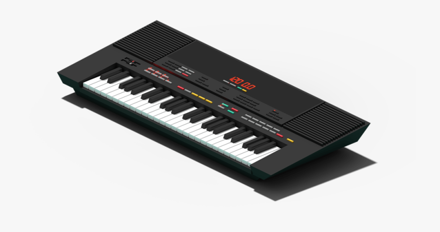 Transparent Keyboard Keys Png - Electric Piano, Transparent Clipart