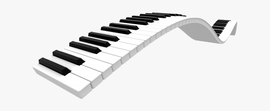 Transparent Pianos Creative - Keyboard Piano Png, Transparent Clipart