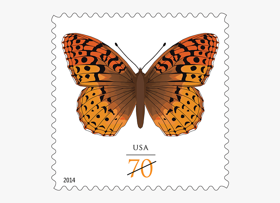 Butterfly Stamp - Butterfly Postage Stamps, Transparent Clipart