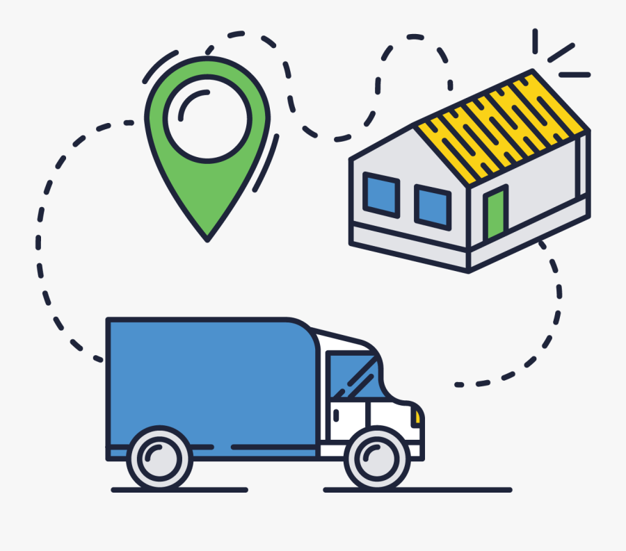 Transparent Delivery Truck Icon Png, Transparent Clipart