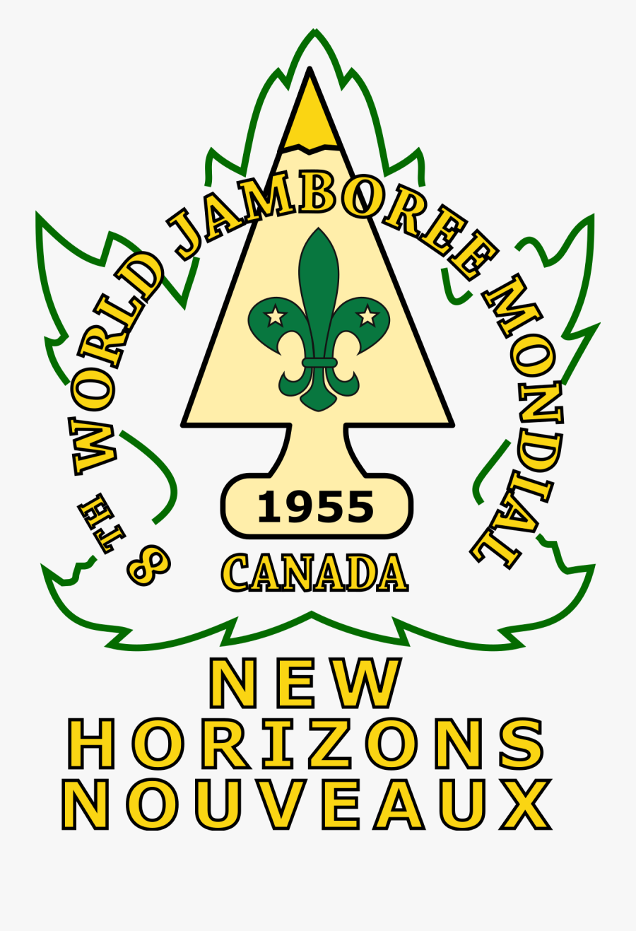 Baden Powell Clipart - 8th World Scout Jamboree Logo, Transparent Clipart