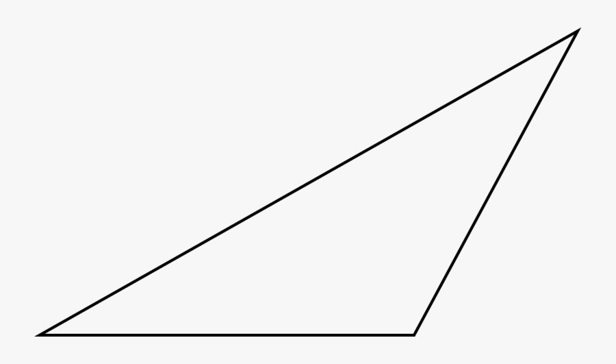 Scalene Triangle - Obtuse Angle Triangle Png, Transparent Clipart
