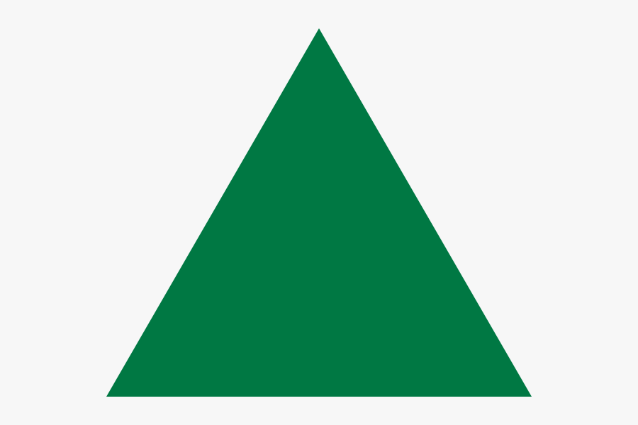 Dark Green Green Triangle, Transparent Clipart