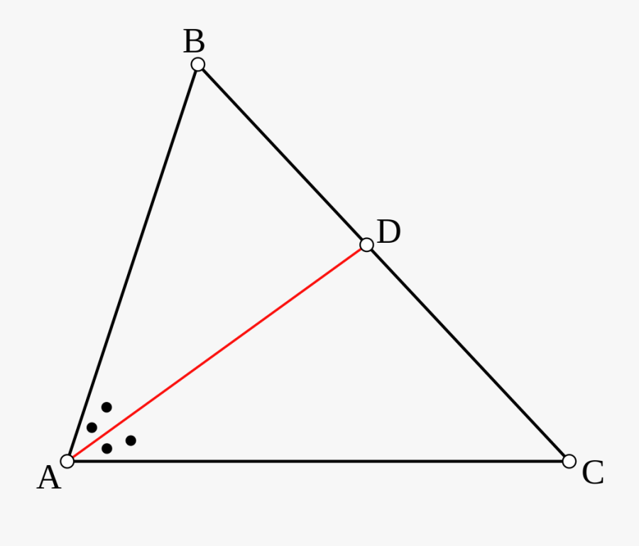 Angle Bisector Of A Triangle, Transparent Clipart