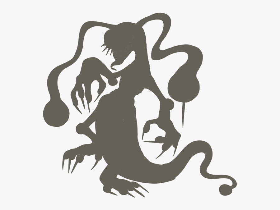 Transparent Monster Silhouette Png, Transparent Clipart