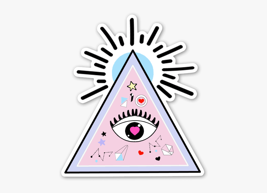 Evil Eye Magic Sticker - Cool Evil Eye Graphic, Transparent Clipart