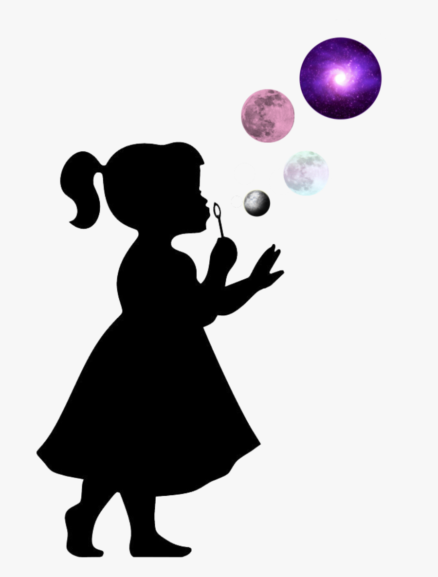 Transparent Juggling Balls Clipart - Child Girl Silhouette, Transparent Clipart