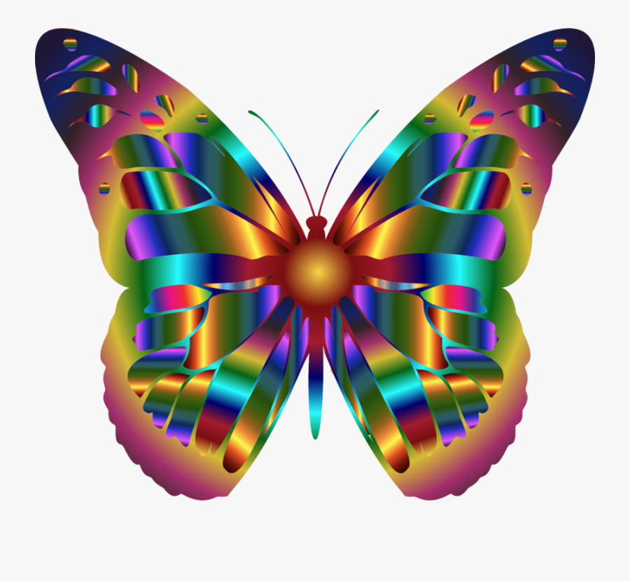 Monarch Butterfly Insect Swallowtail Butterfly Rainbow - Png Transparent Butterfly Clipart, Transparent Clipart