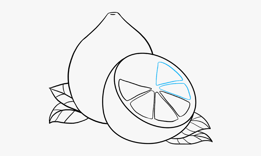 Lemon Drawing Black And White - Easy Lemons To Draw , Free Transparent