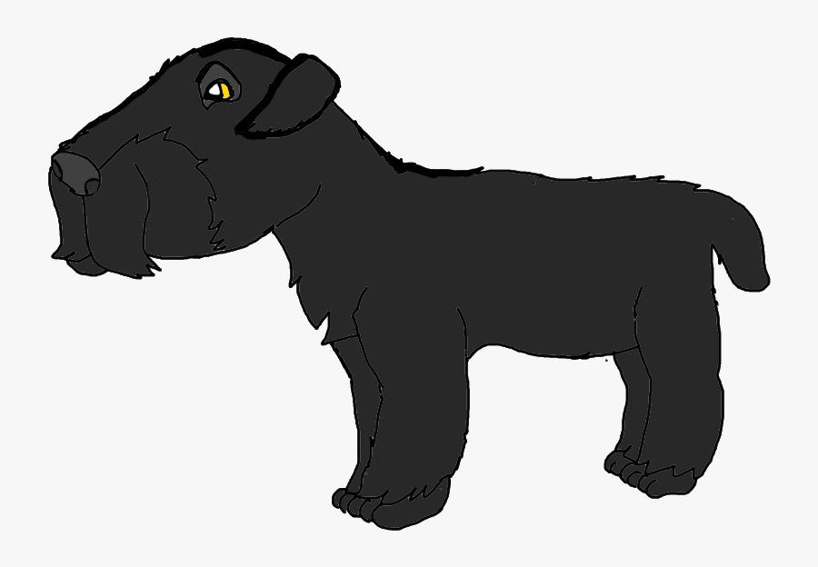 Black Russian Terrier - Dog, Transparent Clipart