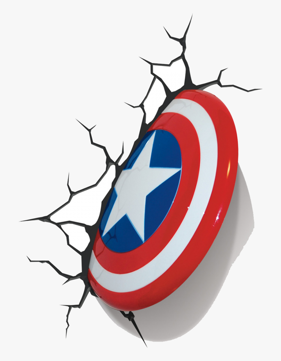 Transparent Os Vingadores Png - Captain America 3d Shield, Transparent Clipart